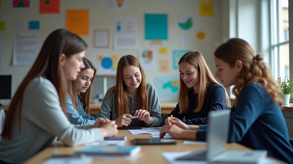 Noorte meeskond tehnoloogia projektil